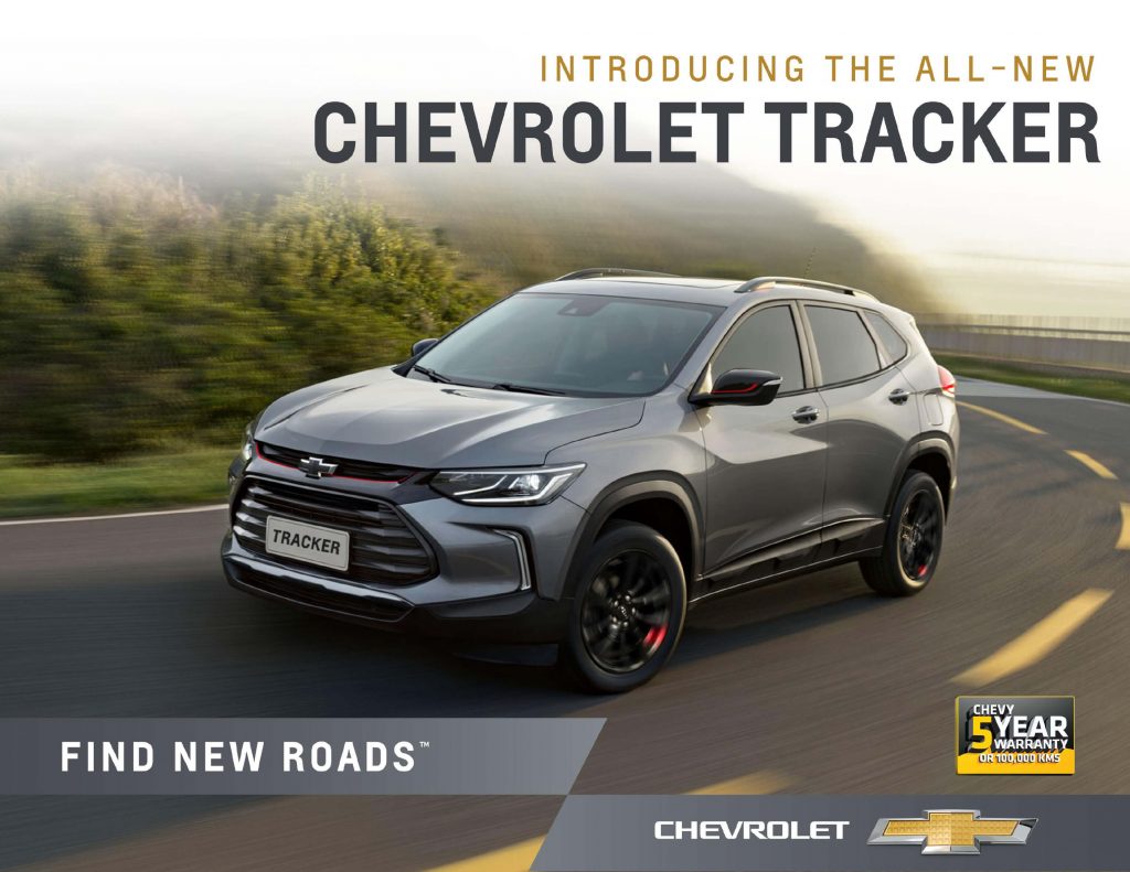 Chevrolet Philippines - The Covenant Car Company Incorporated (TCCCI) is pleased and excited to announce that we will have an all new product that will enable the bowtie brand to participate in the fastest growing segment of Sub Compact Crossover SUV, the all new Chevrolet TRACKER.