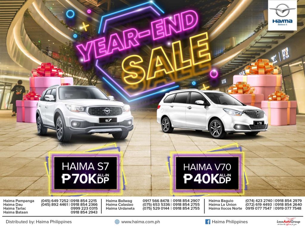 HAIMA offers all-in low down payment this season! Now is the right time to experience a cleverly comfortable ride with a cost effective and cool vehicle. Contact your nearest dealership today!