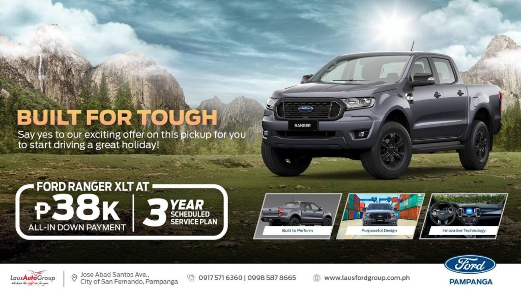 Now is the best time to drive a Ford Ranger XLT to explicitly feel the dashing adventure of this most wonderful time of the year! We highlight for a limited time an all-in low down payment with 3-year SSP. Send us a message now to know more of this exclusive offer.