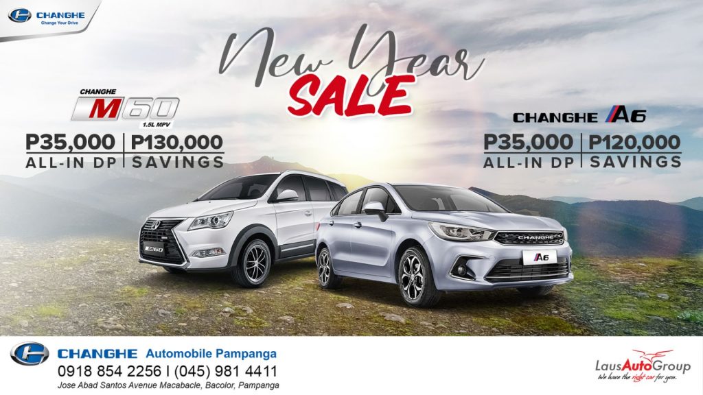 START fresh this new year with a new Changhe! Get yours today with a great deal at our dealership today.