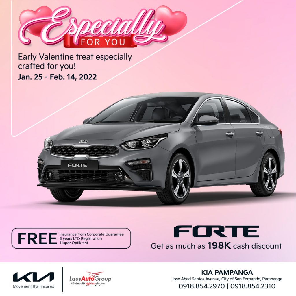 Drive through the season with love and a whole lot of heart. Send us a message now to know more about the Kia Forte that is especially made and designed for you.
