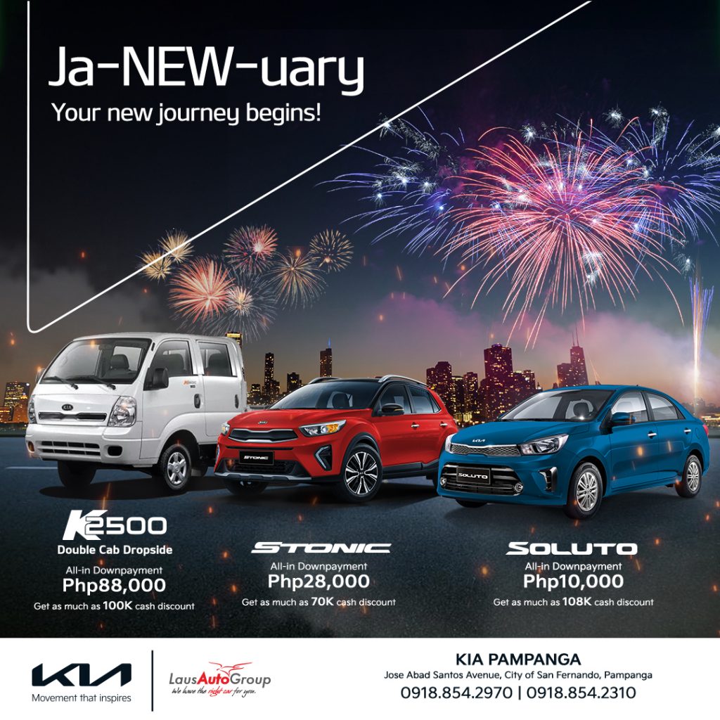 CELEBRATE new milestones for both you and Kia with great car deals! Visit our dealership for quotation and inquiries.