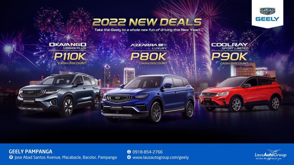 A fresh start to chase your dreams with a brand new ride. Take the Geely to a whole new fun of driving as we offer huge cash discounts on Okavango, Azkarra and Coolray.