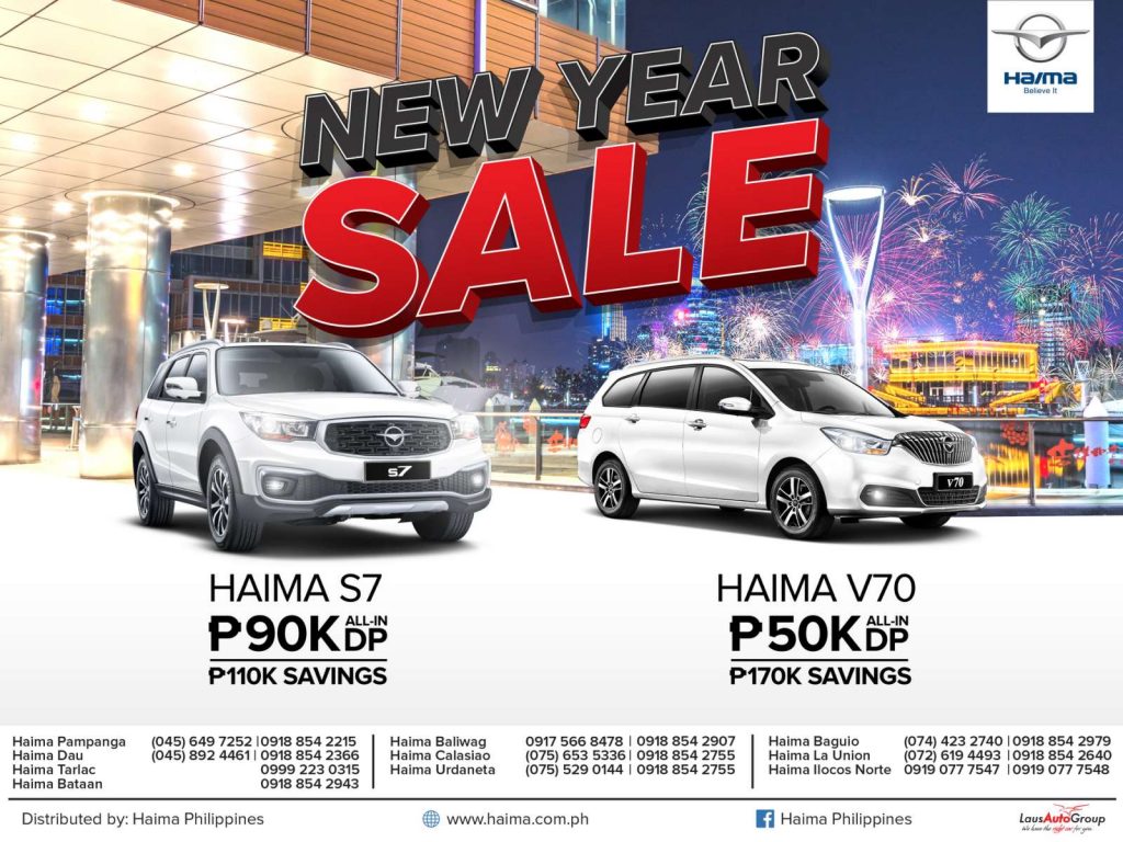 Get ready for new and great adventures riding your dream Haima! Take advantage of these huge savings for the Haima S7 and V70. Visit your nearest dealership today to find out more.