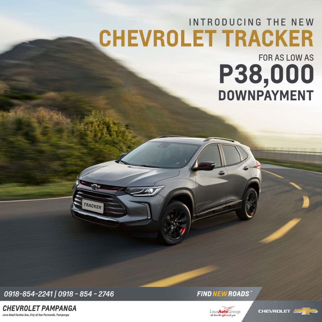 Drive the extra mile and enjoy smooth rides anywhere, anytime, with the All-New Chevrolet Tracker! Get behind the wheel and enjoy P38K all-in down payment. Call or send us a message for inquiries.