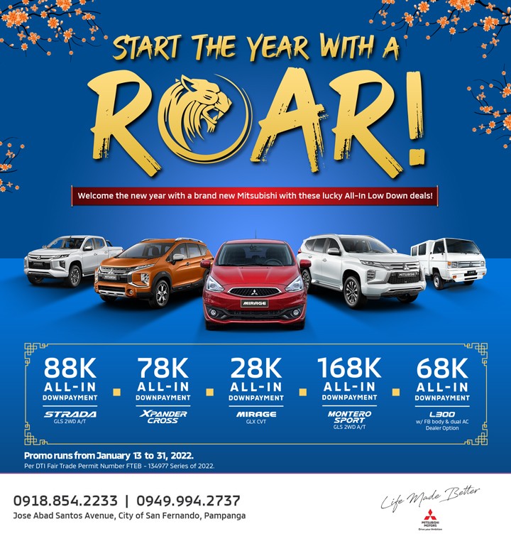 You’re off to a roaring start in 2022 with these fantastic deals for a new Mitsubishi! Don't miss out on the deals you've been waiting for! Send us a message now for inquiries.