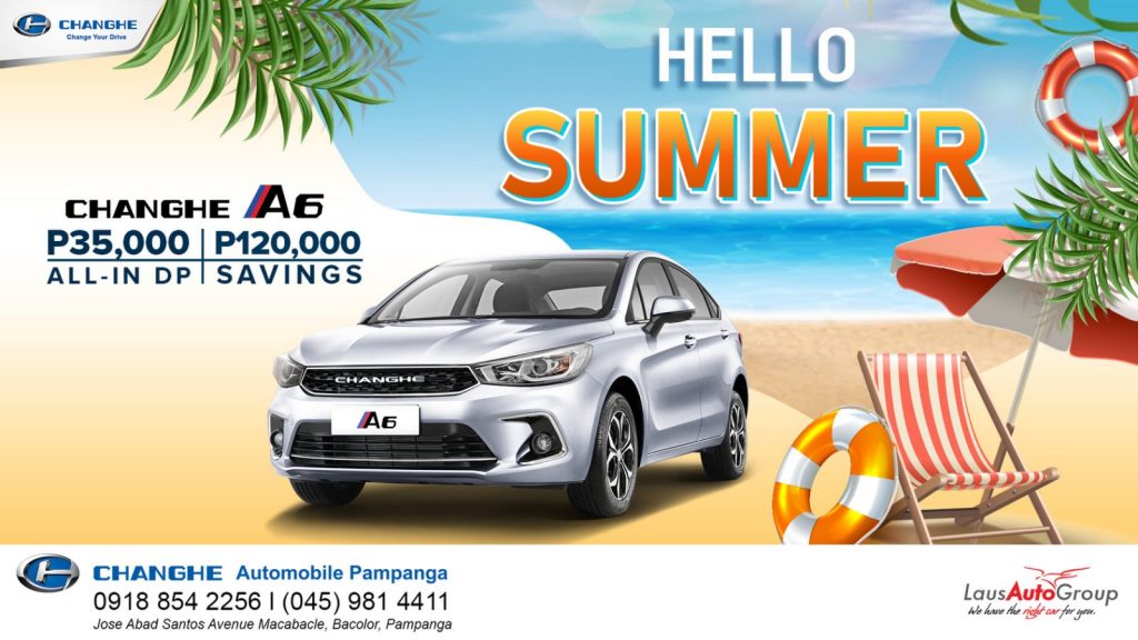 Summer just got exciting and hotter with this irresistible deal! Drive home a brand new Changhe A6 for as low as P35K down payment. Send us a message to find out more.