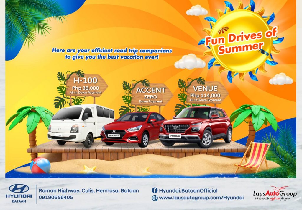 Beat the summer heat in the streets with our fuel-efficient Hyundai vehicles now with low down payment terms! Seize the Fun Drives of Summer at Hyundai for this month. Viist our dealership to find out more.