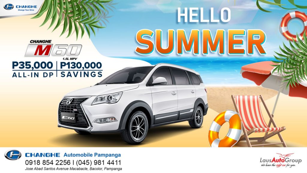 Summer just got exciting and hotter with this irresistible deal! Drive home a brand new Changhe M60 for as low as P35K down payment. Send us a message to find out more.