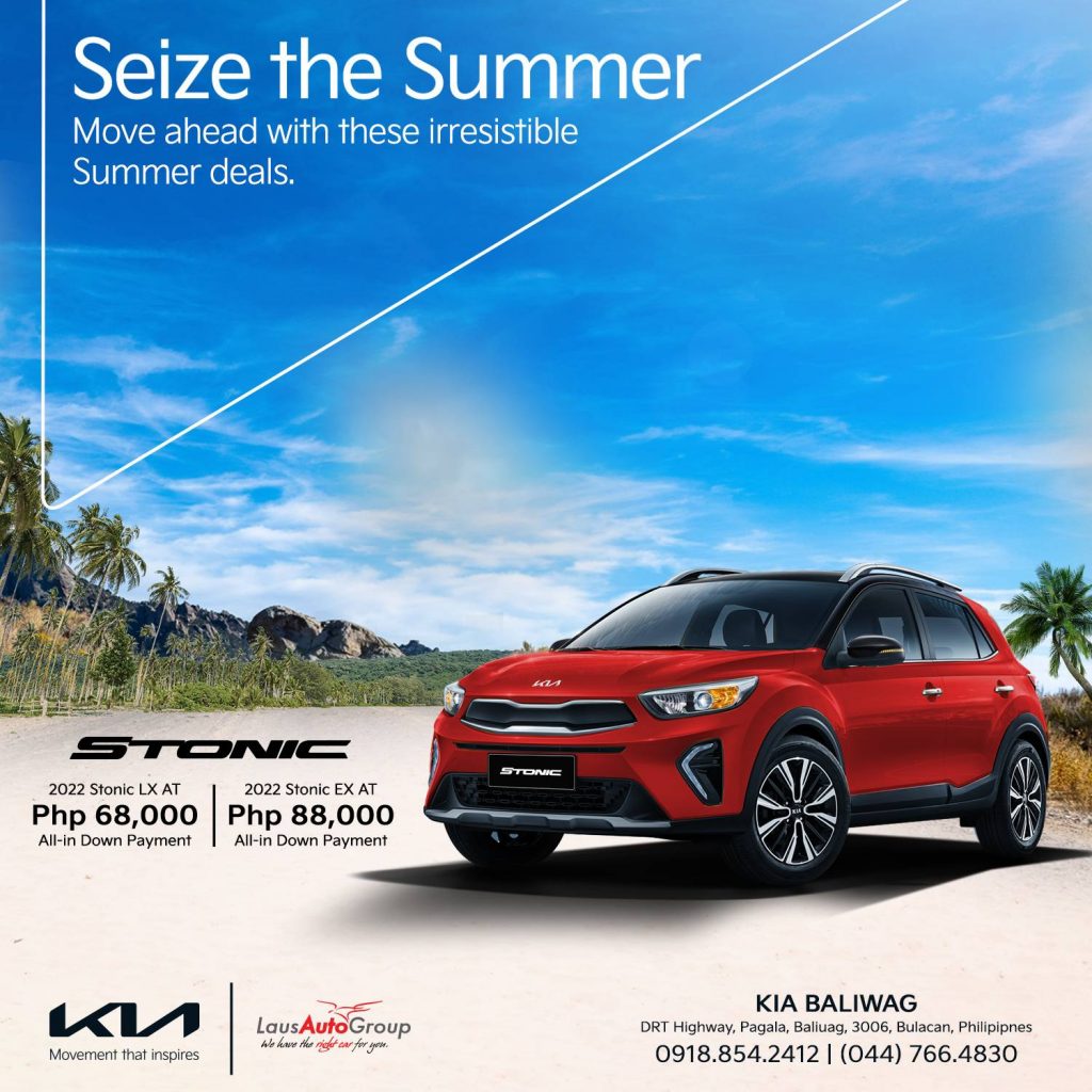 Stay in style this summer with the Kia Stonic! Made with an iconic design at an exciting deal for you to drive it home. Head over to our dealership today and check out our March deals.