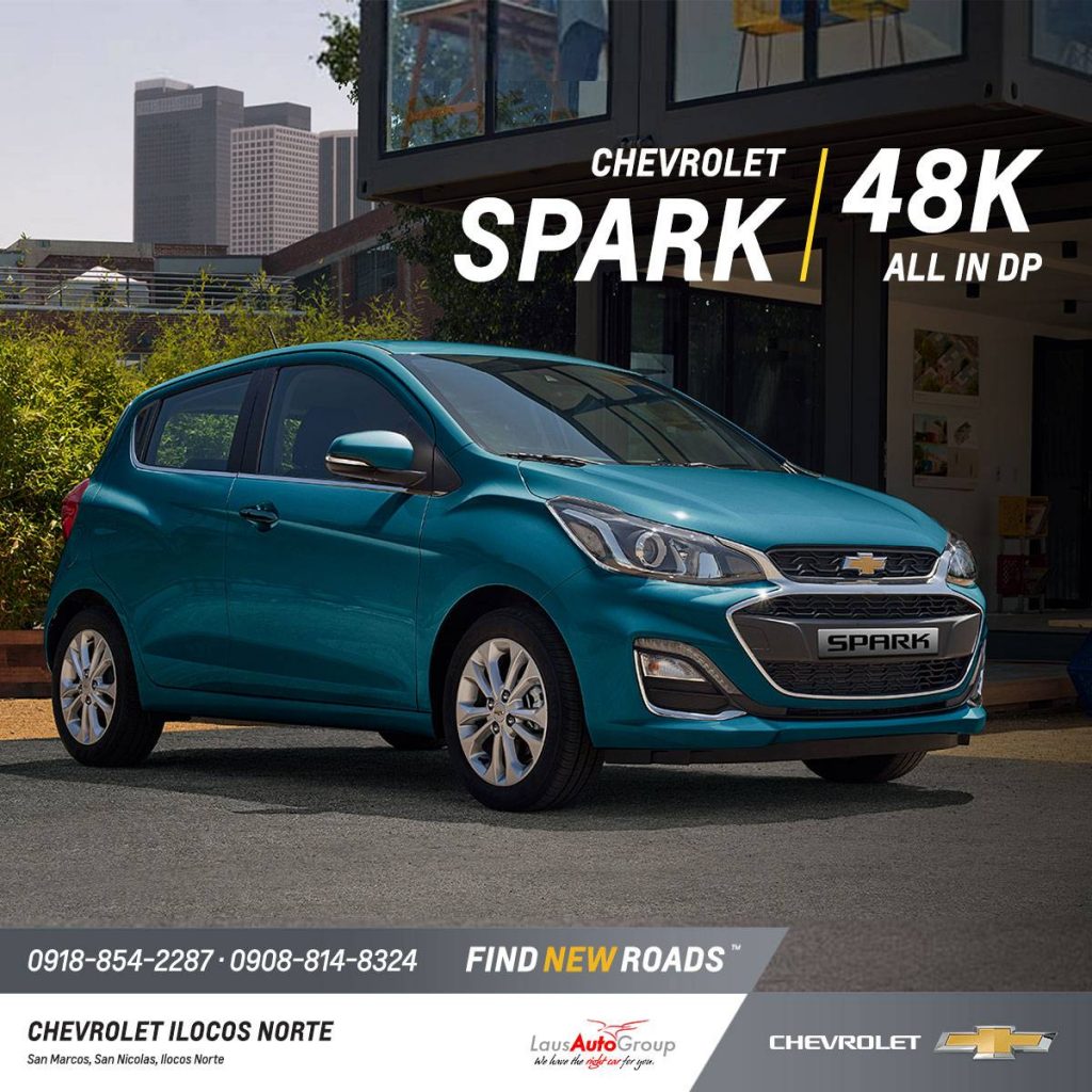 The Chevrolet Spark is big on what matters – space, power, fun, and connection. Drive it home at P48K All-In DP!