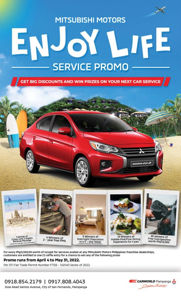 PROMO ALERT! Live life, be happy, and have fun. Summertime is upon us, friends! We offer big discounts and get the chance to win prizes on your next car service. Promo runs from April 4 to May 31, 2022