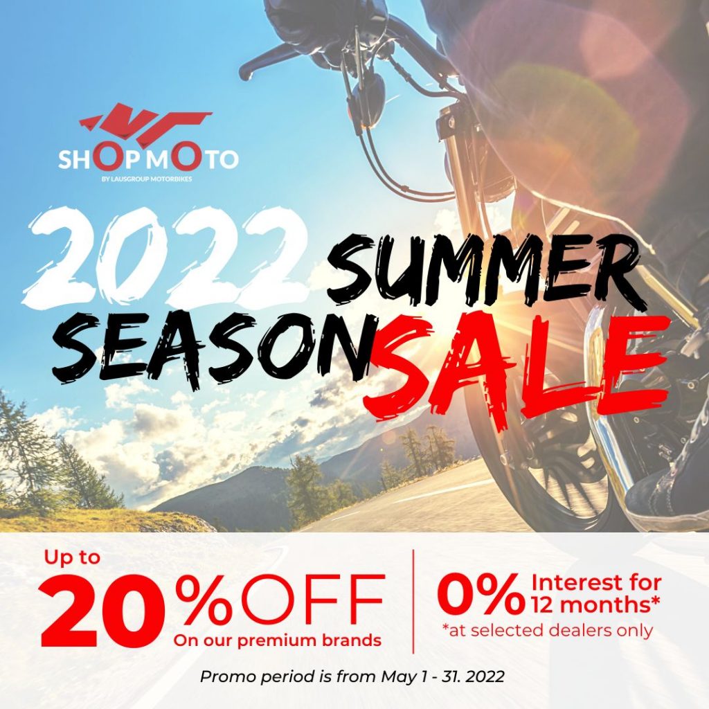 Fasten your helmet for the best deals of summer. Discover the full range of exciting new products from our premium brands, available up to 20% off. Soak up the sun, and enjoy 0% interest for 12 months at selected dealers.