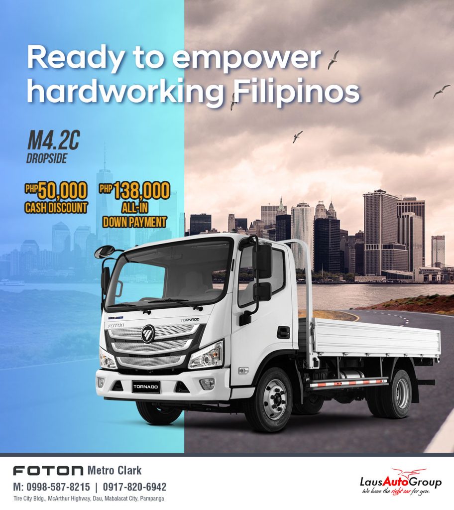 Powering the toughest vehicles on the road, Foton M4.2 C gives you power at every turn. Now with our biggest discounts ever!