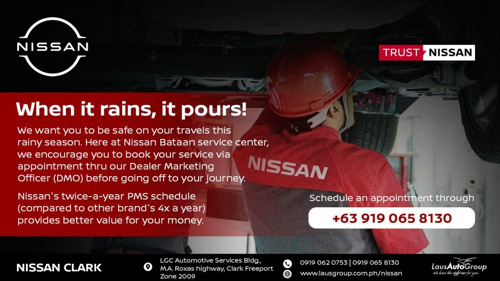 It's best to be ready for the rain. We want to keep you and your pride and joy safe, reliable and in good condition taking care of your Nissan! Book an appointment at our Nissan dealership today