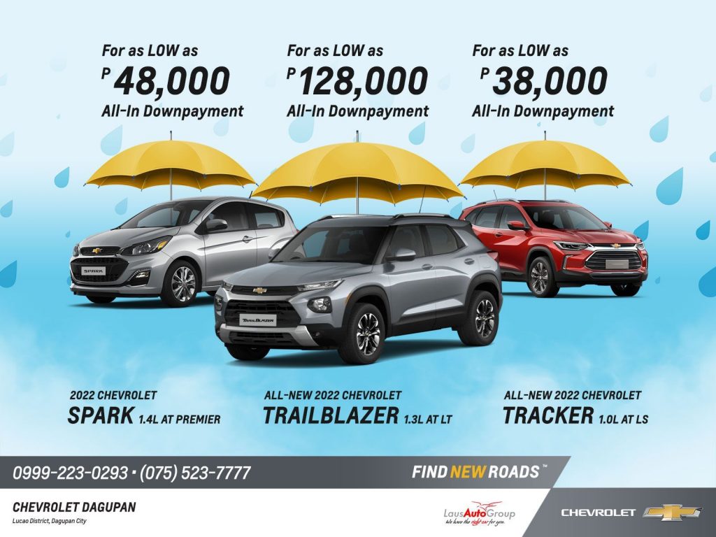 Empower, create, inspire. With new experiences and fresh ways to drive and save. Chevrolet has everything you need to enjoy unique journeys this rainy season. Get a quote now!