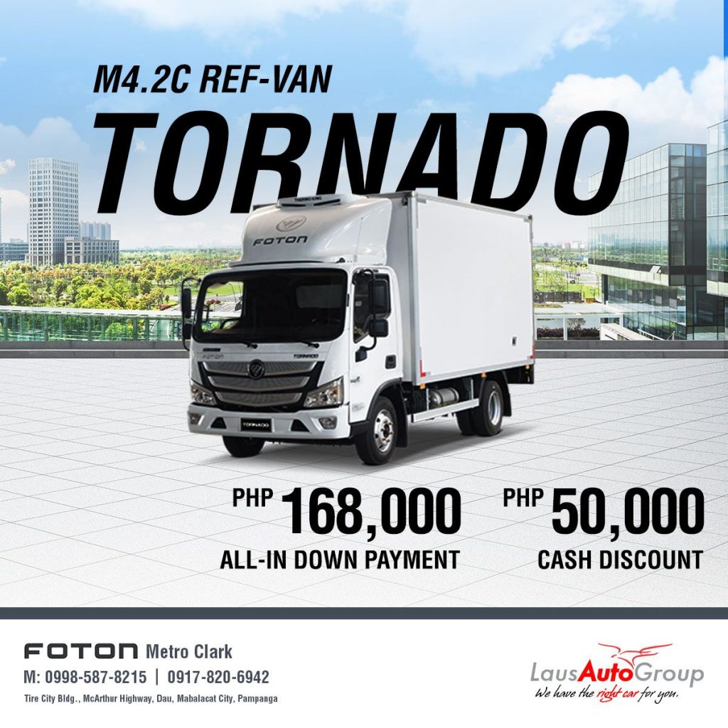 With Foton M4.2 C, you have the power to conquer the toughest roads. Now with our biggest discounts ever!
Send us a message for more details.