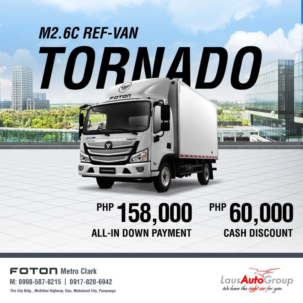 With a wide variety of powertrains, Foton M2.6 C is the tough vehicle for every tough job. Now with our biggest discounts ever!
Send us a message for more details.