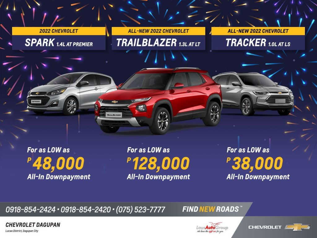 Empower in ways that keep you connected on the road and at home with Spark, Trailblazer, or Tracker. Avail our Midyear deals and take your driving experience to the next level with Chevrolet.✨