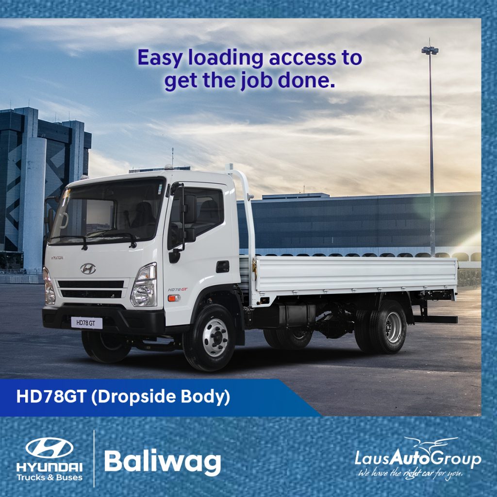 Strong and tough, the Hyundai HD78 GT is designed to work 24/7. With smartly designed exterior and interior, sturdy chassis and spacious cab, it can handle any haul. Inquire now for this unit and send us a message to find out more.