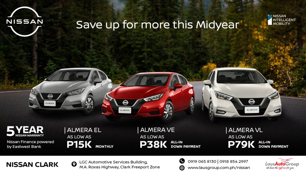 Built for the journey ahead. Grab this offer to drive your own Nissan this Midyear.