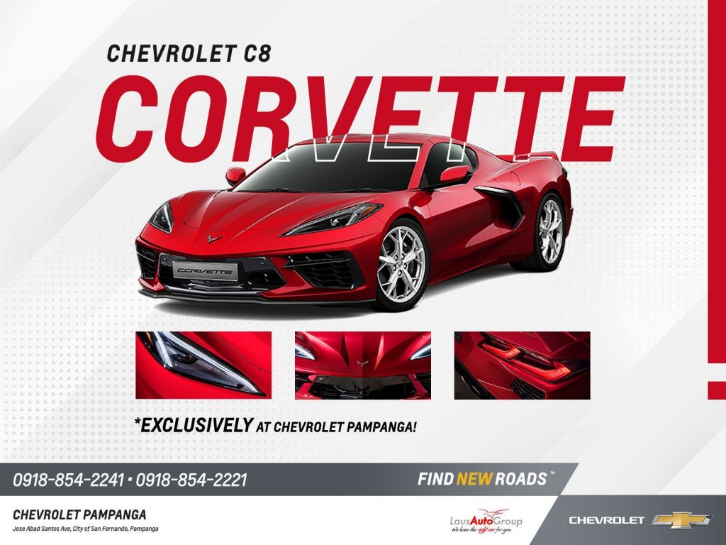 Exclusively at Chevrolet Pampanga! The Chevy C8 Corvette is here! Designed to make you feel like a superhero and drive like a precision machine. It combines the best of supercars with the most advanced aerodynamics, propulsion and performance technologies. 🔥 Contact us for more details.