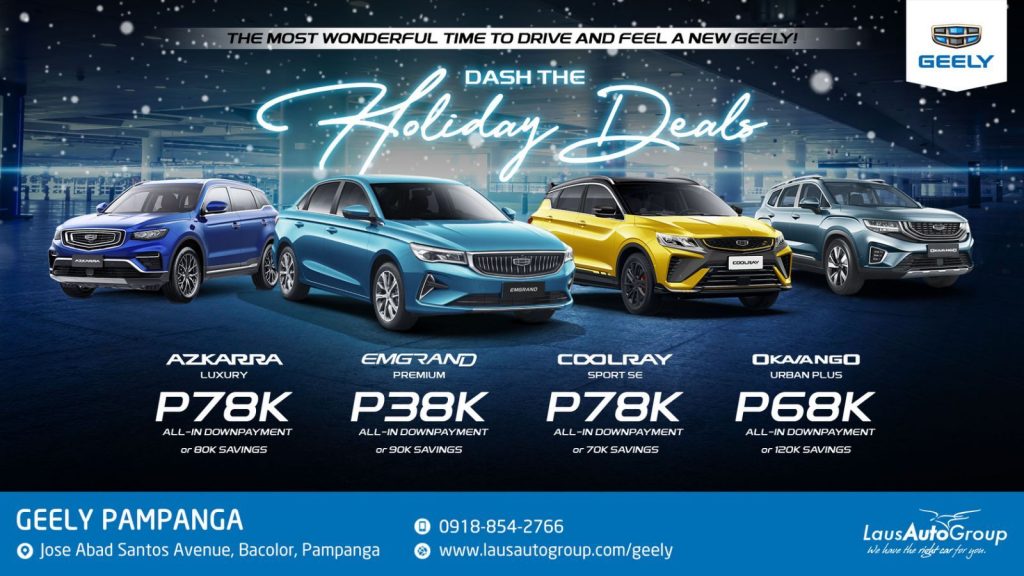 Geely Dash The Holiday Deals