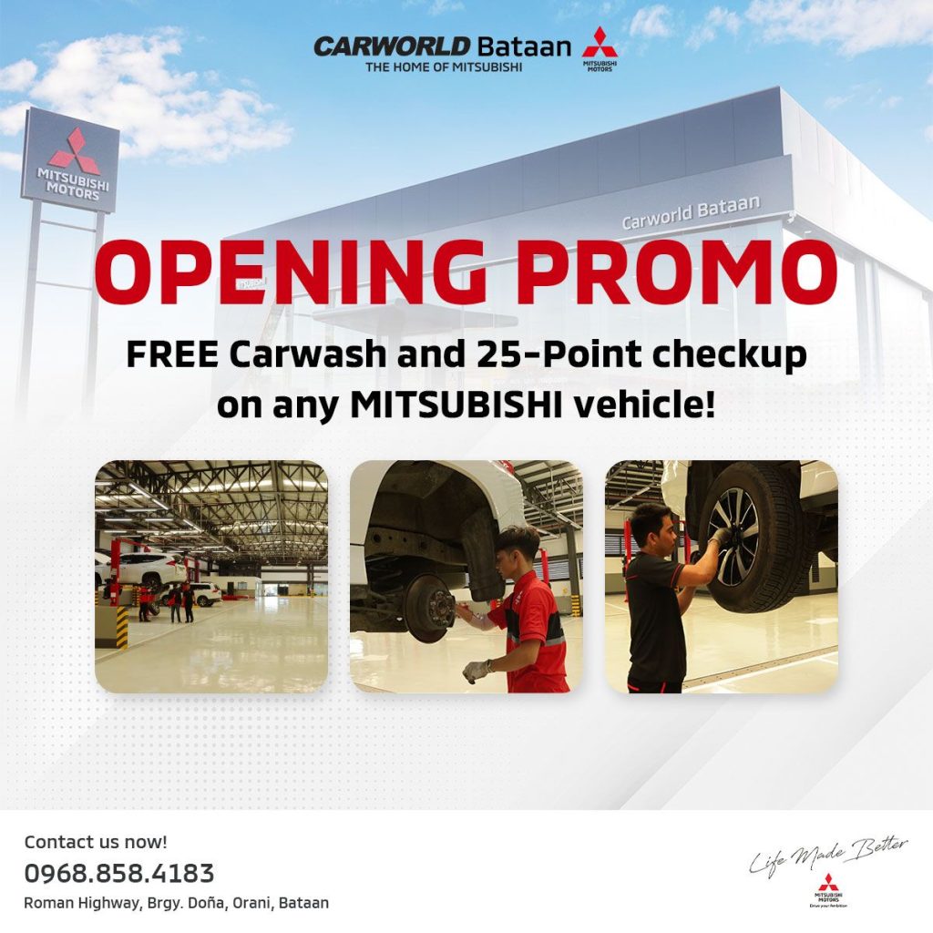 Mitsubishi Carworld Bataan Opening Promo