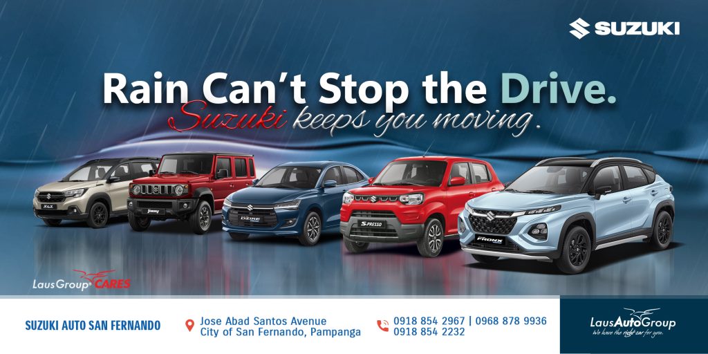 Rain Can't Stop the Drive, Suzuki keeps you moving